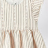 Il Gufo Striped dress with ruffles