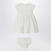 Il Gufo White dress with culotte in viscose poplin