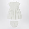 Il Gufo White dress with culotte in viscose poplin