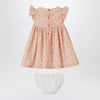 Il Gufo Apricot dress with culotte in Liberty fabric