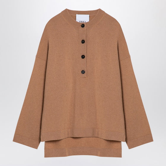 Erika Cavallini Veronica beige serafino jumper