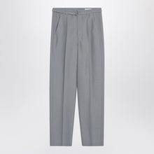  LEMAIRE Grey mélange trousers with belt