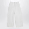 LEMAIRE Rice-white cotton trousers