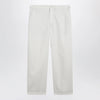 LEMAIRE Powder white cotton trousers