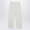 LEMAIRE Cream trousers with belt