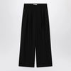 The Frankie Shop Black wide-leg Ripley wool-blend trousers