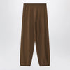 The Frankie Shop Olia Knit wool-blend knit joggers in dark camel