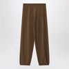 The Frankie Shop Olia Knit wool-blend knit joggers in dark camel