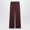 The Frankie Shop Lenora burgundy wool-blend trousers