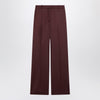The Frankie Shop Lenora burgundy wool-blend trousers