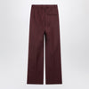 The Frankie Shop Lenora burgundy wool-blend trousers