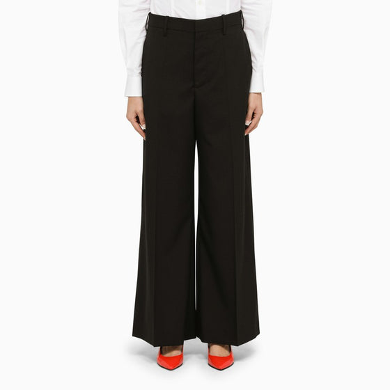 Marni Black wool palazzo trousers