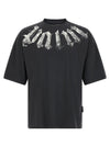 Palm Angels Craquelé Gothic Print T-shirt