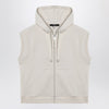 Weekend Max Mara Ivory cotton-fleece gilet