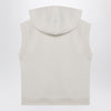 Weekend Max Mara Ivory cotton-fleece gilet
