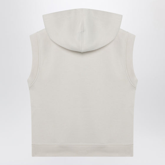 Weekend Max Mara Ivory cotton-fleece gilet