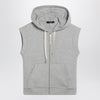 Weekend Max Mara Grey cotton-fleece gilet