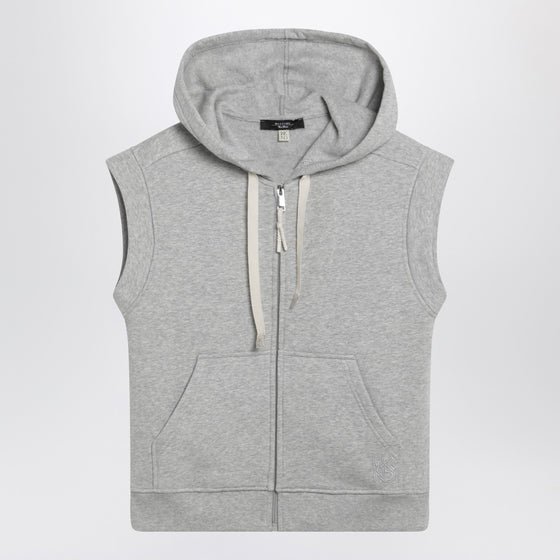 Weekend Max Mara Grey cotton-fleece gilet