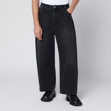  STUDIO NICHOLSON Wide-leg washed black jeans