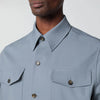 Lardini Grey wool shirt jacket