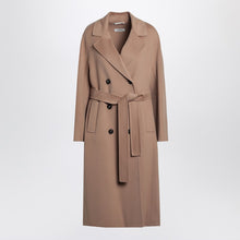  S Max Mara Beige double-breasted wool coat