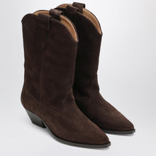  ISABEL MARANT Duerto Chocolate cowboy boots in suede