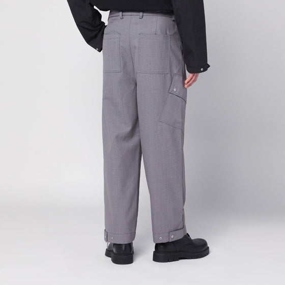 OAMC Peacemaker grey wool-blend trousers