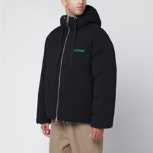  OAMC Black Peacemaker puffer jacket with logo embroidery