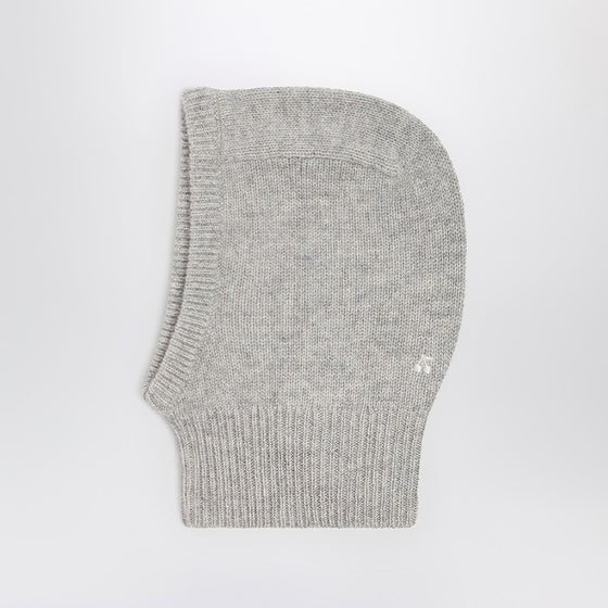 Bonpoint Grey melange cashmere balaclava