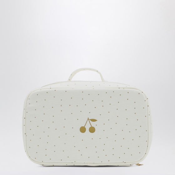 Bonpoint White/gold polka dot mini roof box
