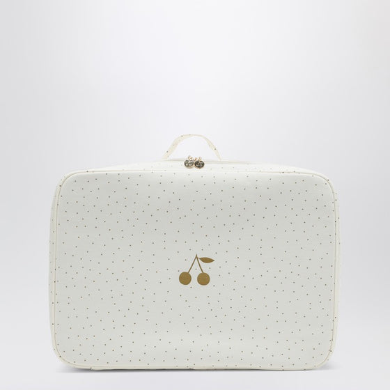 Bonpoint White/gold polka dot roof box