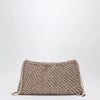 Hibourama Penelope peach jewel bag with crystals