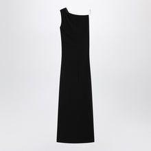  Max Mara Pianoforte Long black cady bustier dress