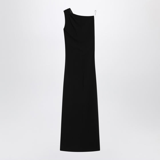 Max Mara Pianoforte Long black cady bustier dress
