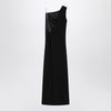 Max Mara Pianoforte Long black cady bustier dress