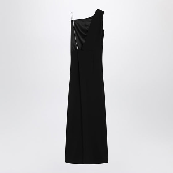 Max Mara Pianoforte Long black cady bustier dress