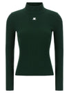 Courreges Reedition Rib Knit Sweater