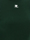 Courreges Reedition Rib Knit Sweater