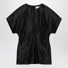  LouLou De Saison Black T-shirt in linen and silk