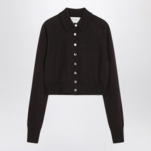  Sportmax Dark brown cardigan in wool