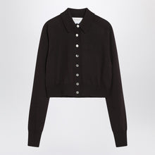  Sportmax Dark brown cardigan in wool