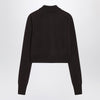 Sportmax Dark brown cardigan in wool