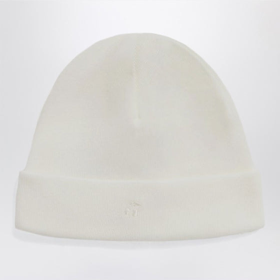 Bonpoint White cotton beanie