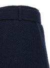 Self-Portrait Bouclé Wool Skort