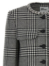 Self-Portrait Self Portrait Houndstooth Crystal Trim Blazer