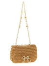 Self-Portrait Self Portrait Raffia Bow Charm Shoulder Bag