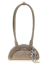 Self-Portrait Self Portrait Suede Mini With Charm Shoulder Bag