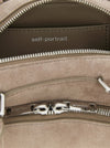 Self-Portrait Suede Mini With Charm Shoulder Bag