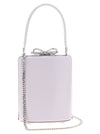 Self-Portrait Self Portrait Lilac Leather Mini Bow Handbag