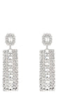 Self-Portrait Multi Crystal Droplet Earrings